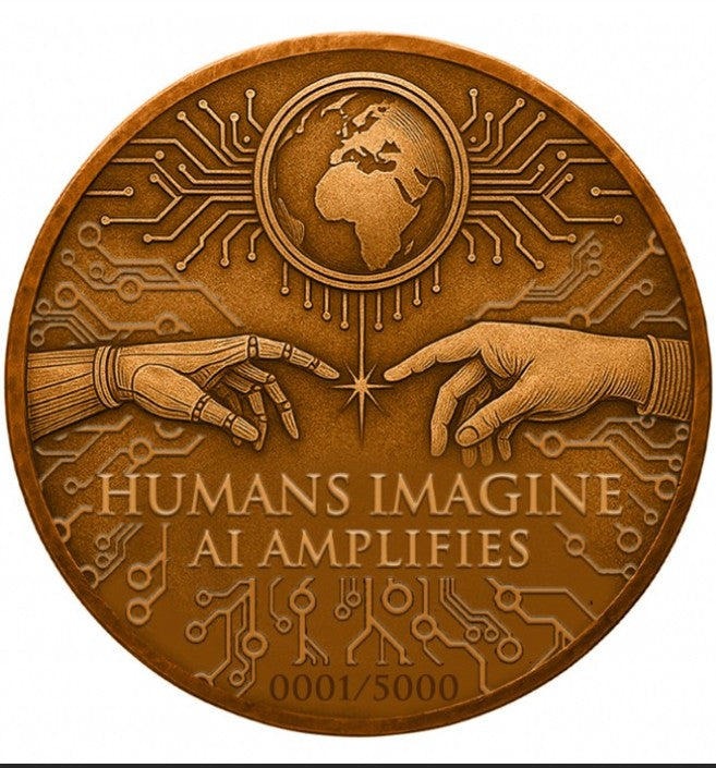 5oz Copper. 999 Amplified Imagination Colorized AVAILABLE