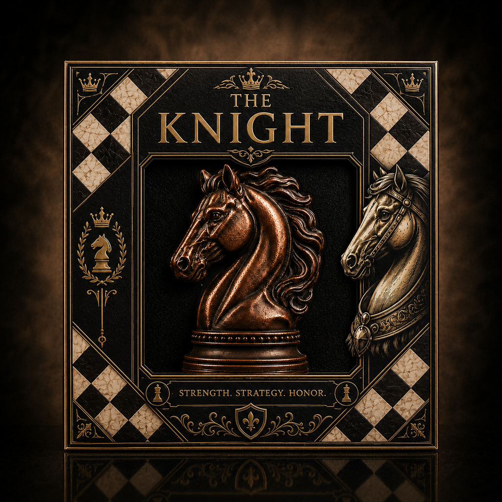 THE KNIGHT  5 AVDP OZ .999 Fine Copper Chess-Inspired Horse Shaped Bar